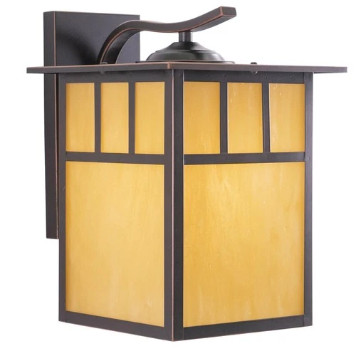 Vaxcel Lighting OW14693 Mission 1 Light Outdoor Wall Sconce - 9 - Bronze - Picture 1 of 11