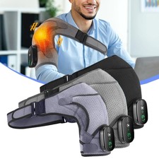 Electric Heated Shoulder Massager With Vibration Massage Brace Joint Pain Relief