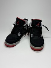 Size 5.5Y -Nike Air Jordan 4 Retro OG GS Bred 2019 Women s 7