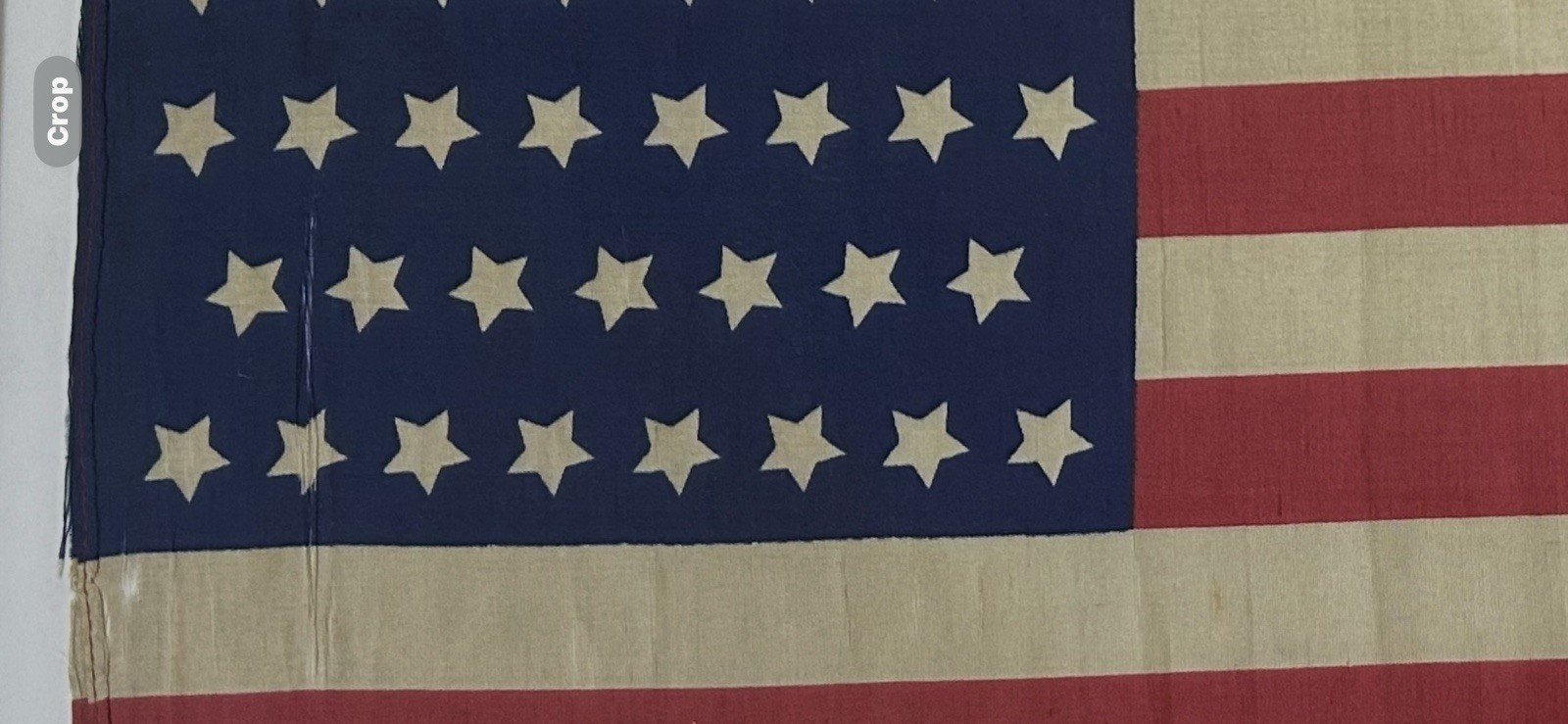 Framed Antique Silk 46 Star American Flag 1907-1912 Oklahoma Vintage