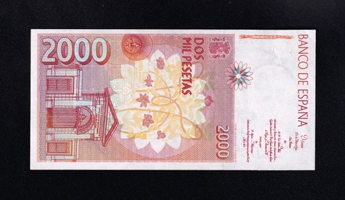 F.C. 2000 PESETAS 1992 , SERIE 9A , S/C- . - Picture 2 of 2