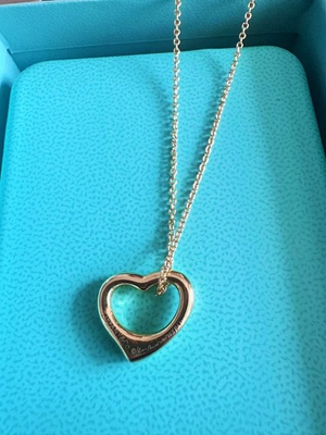 #ad #ad New*TilFFANYamp;Co*Openamp;Heart Necklace 18K*Yellow Gold 750 $119.00