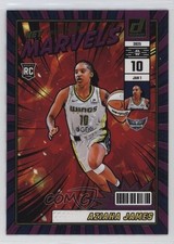 2025 Panini Donruss WNBA Net Marvels Press Proof Purple Aziaha James #18 1by6