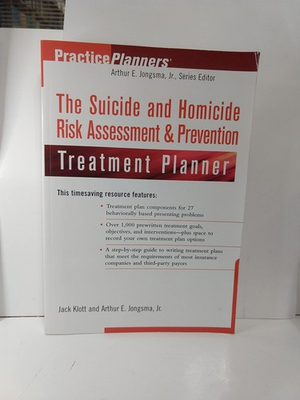 #ad The Suicide and Homicide Risk Assessment amp; Prevention Treatment Planner $7.53