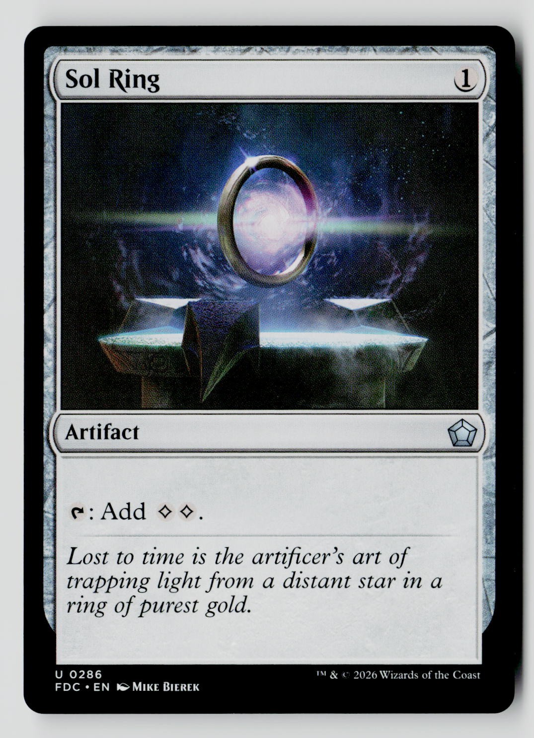 Sol Ring (0286) 286 Uncommon FDC MTG NM
