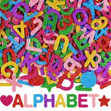 Foam Letters, 784 Pcs Letter Stickers Glitter Alphabet 1 Inch, Colorful