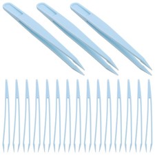 20 Pcs Plastic Beads Tweezers Tool For Jewelry Making Projects