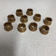 Oilite Flanged Bronze Bushings- 5/8" ID x 7/8" OD x 5/8"- FF-843-4- Lot of 10