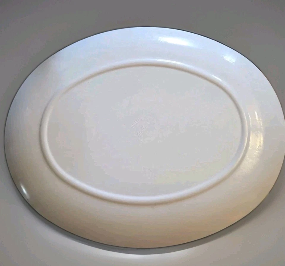 Plato para servir pavo melamina Lg 16" x 13" de colección Acción de Gracias Royal Nottingham Foto 2 de 3