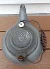 Very rare 19th C antique Griswold Cast Iron #8 Tea Kettle Spider Logo
