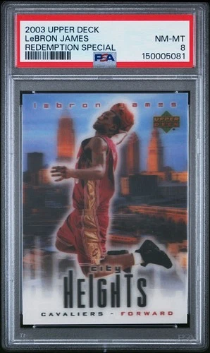 2003 UPPER DECK LEBRON JAMES RC REDEMPTION SPECIAL CARD *PSA NM-MT 8 - CAVALIERS