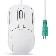 Perixx PERIMICE-209 P, Wired PS2 Optical Mouse with Scroll Wheel and 1000 DPI,