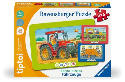 tiptoi  3 erste Puzzles: Fahrzeuge - 3x6 Teile Sandra Grimm Spiel tiptoi  00227