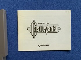 Castlevania 1 NES Nintendo 3 screw OVAL SEAL cart + manual VERY GOOD + CASE!