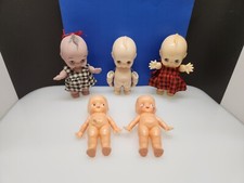 Vintage Kewpie Doll Lot Of 5 Ceramic Plastic