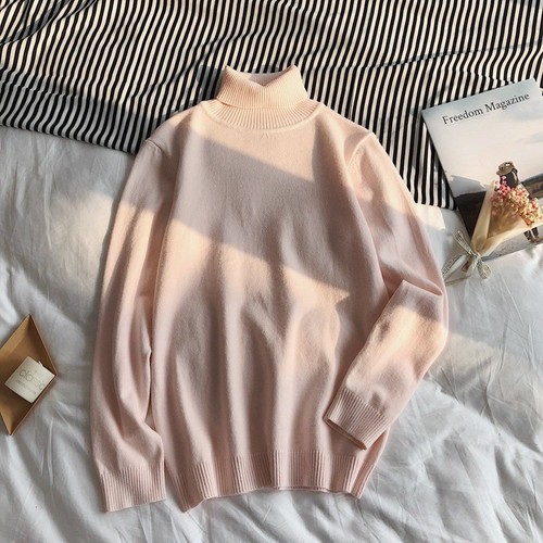 Winter Men Slim Warm Knit High Neck Pullover Sweater Top Turtleneck Solid Jumper - Picture 12 of 21