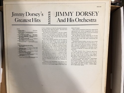Jimmy Dorsey - Jimmy Dorsey s Greatest Hits (LP / MCA-252) - Picture 2 of 4