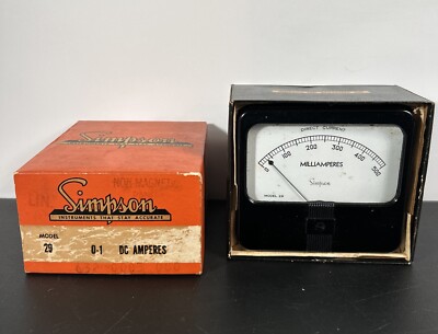 Simpson Model 29 Panel Meters - Model 29