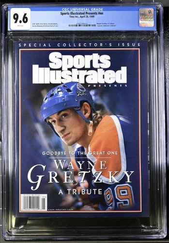 1999 Newsstand  Sports Illustrated Tribute  Wayne Gretzky CGC 9.6 Only 2 Higher