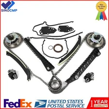 Timing Chain Kit + Cam Phasers + VVT Valves For 5.4L Triton 3V Ford F150 Lincoln