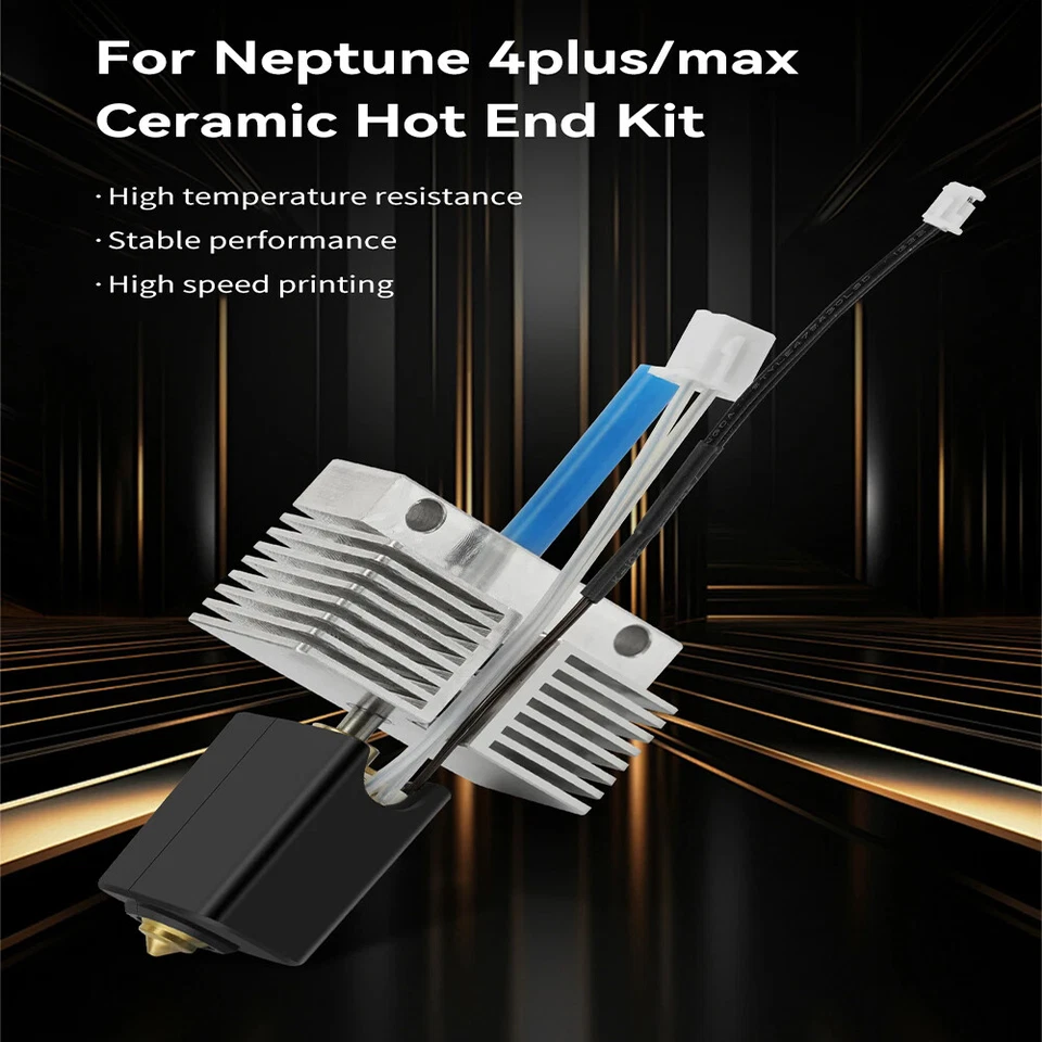 For Elegoo Neptune 4 Max/Plus Hotend Kit 24V 80W Ceramic Heating Extruder Head - Image 2 of 4