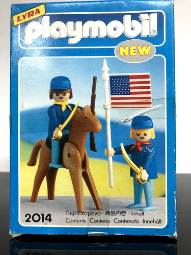 Playmobil LYRA 2014 US Cavalry Soldiers -NEVER OPENED Vintage -NEW IN SEALED BOX