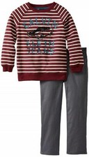 CALVIN KLEIN LITTLE BOY'S 2-PIECE TOP WITH PANTS, ASSORTED COLOR, 5