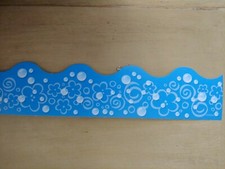 School Supplies: 12  Blue Bubbles Water Trimmer/Wall Border 39 Ft.  NEW