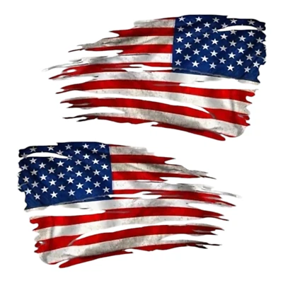 2 USA Aufkleber Amerika Sticker Flagge Fahne Freiheit Chopper Style Emblem - Bild 1 von 3