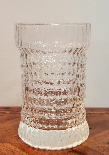 Seneca Glass CASCADE Pattern Clear 15 oz Water Tumbler 5" High Made 1970s EUC