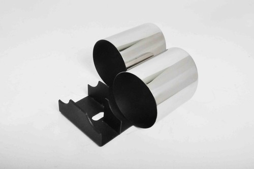 2 Auspuffblende Umbau Edelstahl Duplex passen für Audi A4 B8 B9 TFSI TDI AB3691 - Afbeelding 9 van 14