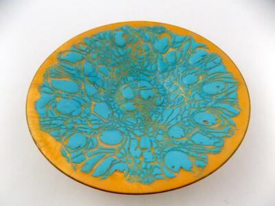 Desert Sand Studio Arizona Enamel over Copper Low Bowl Designed by Marian GOOD