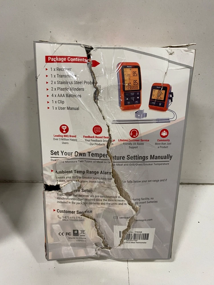 Meat Thermometer Instant Read Digital Wireless Food BBQ Grill Cooking