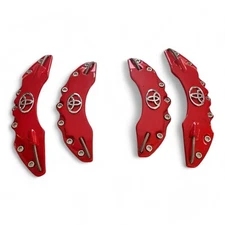 TOYOTA RED METAL CALİPER COVERS DİSC BRAKE CALİPER COVER 4 PCS