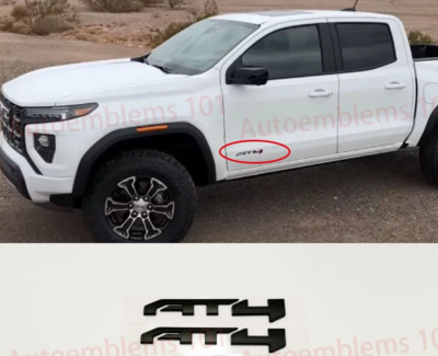 2023-2024 GMC Canyon AT4 Doors Emblems in Matte Black PT 86557055