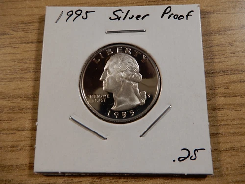 1995 S 90% Silver Proof Washington Quarter