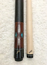 Jerry Olivier Custom Pool Cue CS-1 Cocobolo Points, Pearl & Turquoise Inlays