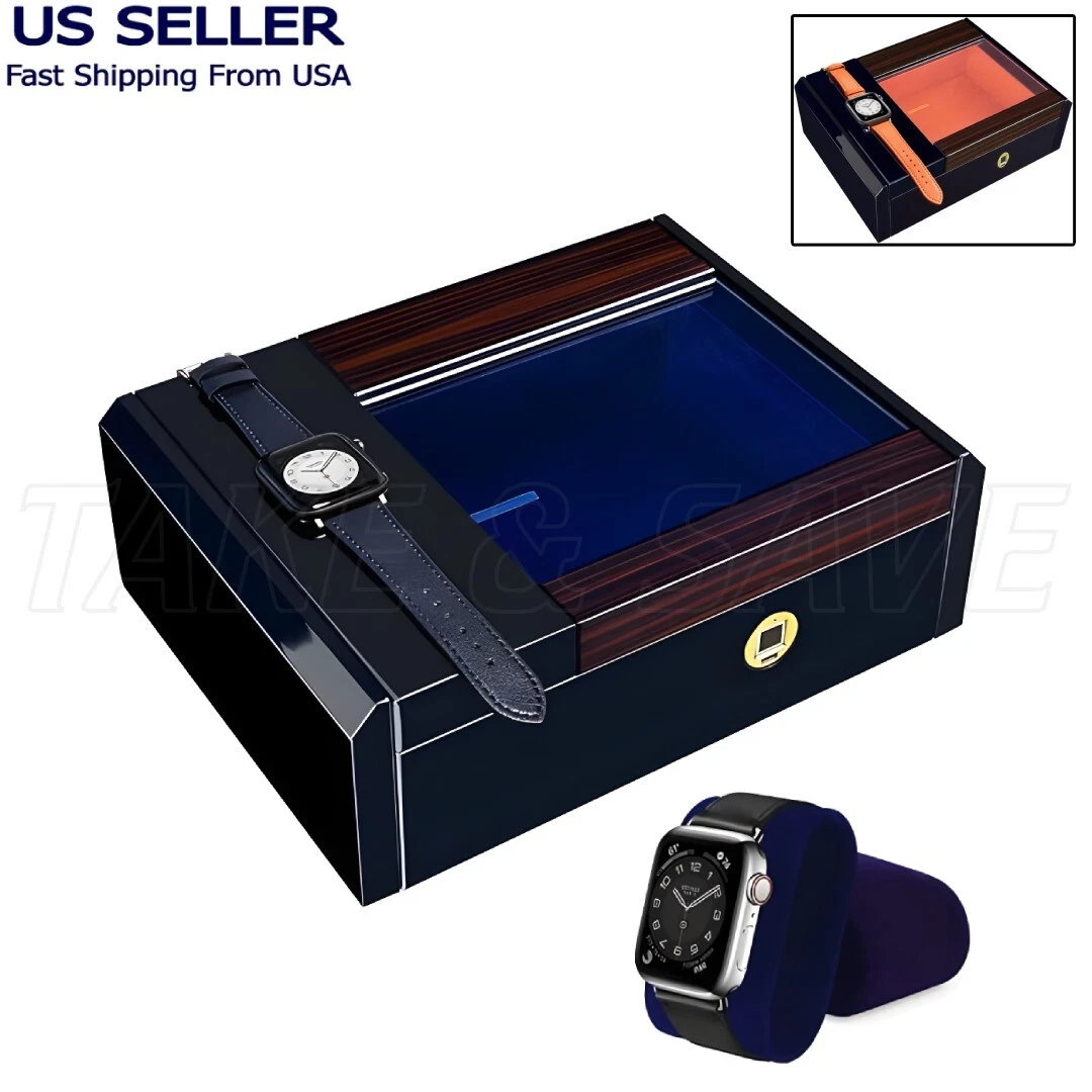 Biometric Fingerprint Lock Jewelry Box Wireless Charging for