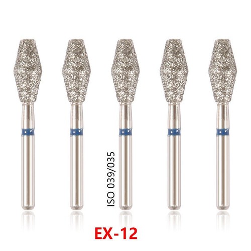 5 pcs Zahnarzt Diamant Bohrer Schleif Fräs Präparation Dental High speed Turbine - Bild 537 von 757