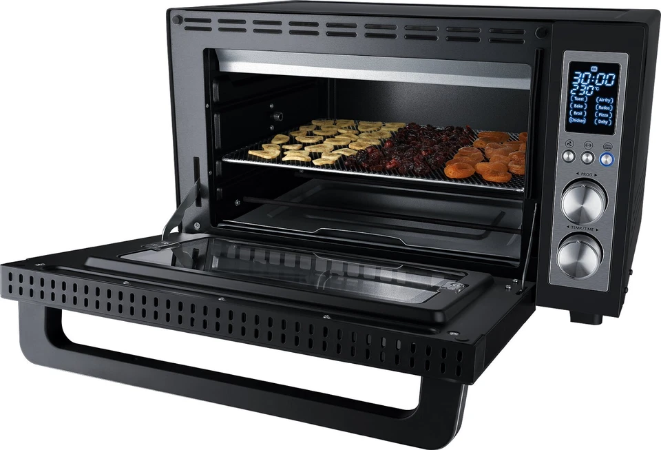 Steba digitaler Air Fry Grillbackofen KB E300 Backofen Umluft Drehspieß schwarz - Bild 4 von 4