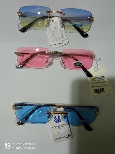 OCCHIALI DA SOLE TIPO BRIATORE UNISEX NO MONTATURA / UVA 400 - FESTIVANYA -  | eBay
