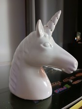 UNICORN Ceramic Night Light Lamp Figurine