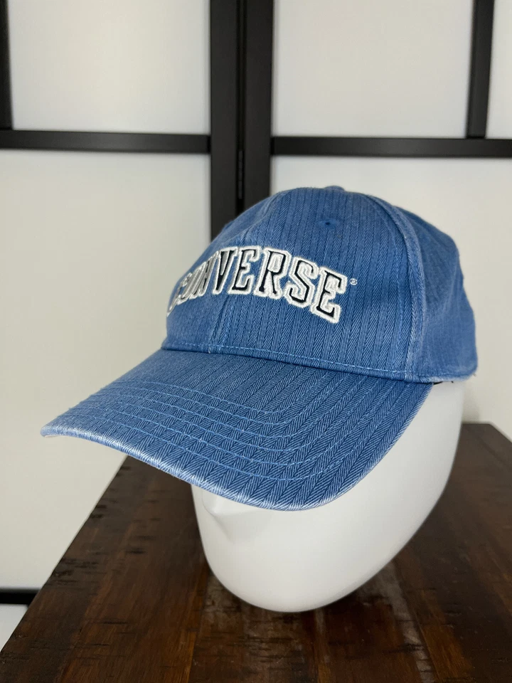 Gorra Converse Ajustada Adulto Talla Única Azul Mezcla Algodón Elástica Patín Playa Foto 4 de 4