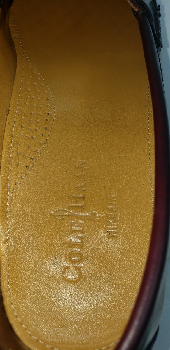 Cole Haan Mens 9.5 M Burgundy Slip On Tassel Loafers Leather  display picture 3