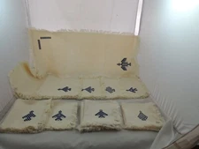 African Muslin Embroidery Placemats, Runner & Napkins  Women's craftsman Trainin