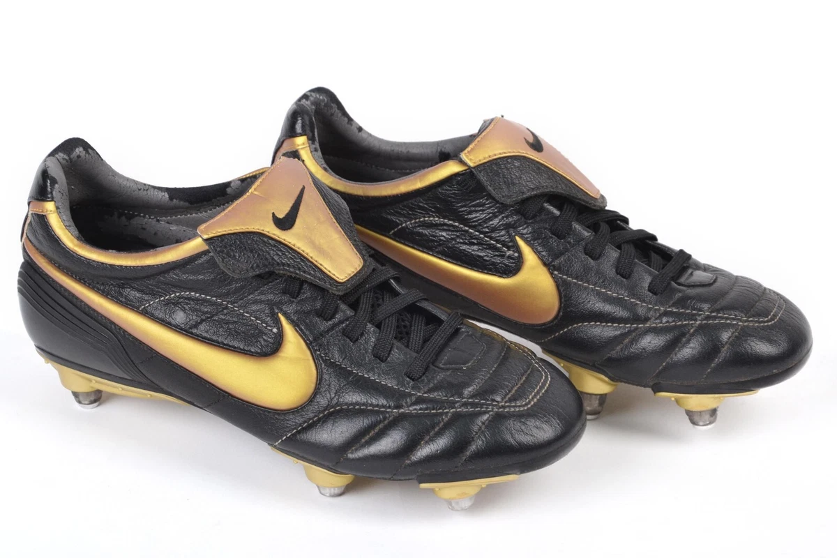 Ánimo Mala suerte películas NIKE TIEMPO AIR LEGEND SG SOCCER BOOTS CLEATS 2012 BLACK 310916-071 US 6  MENS | eBay