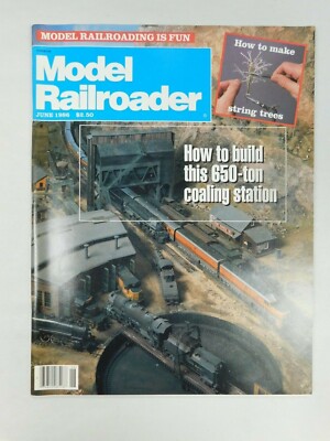 Model Railroader Trains Pacific Railway Tenshodo Roco JUN 1986 Vintage Magazine