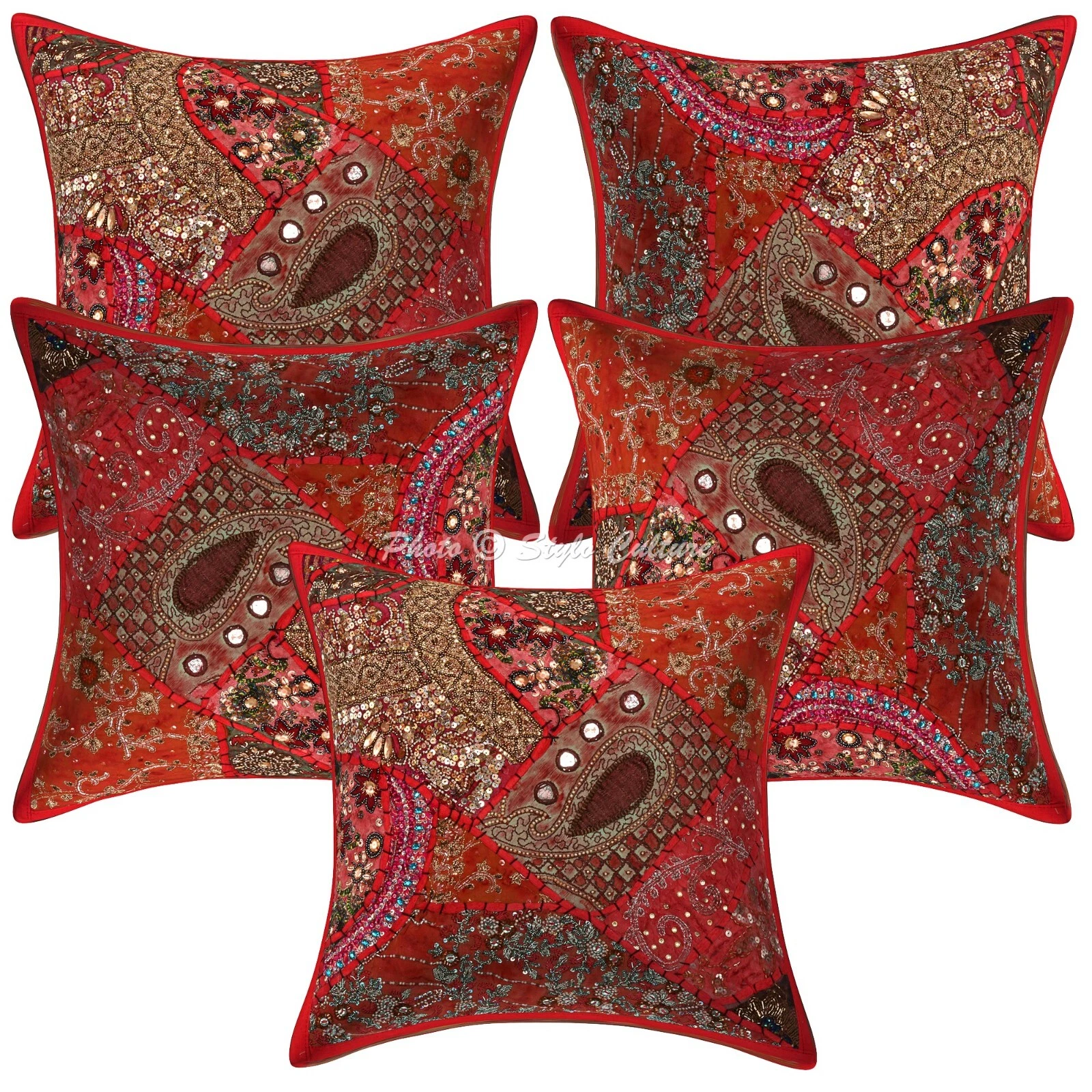 Beaded Cushion Cover Boho Boho Bohemian Sofa Car Pillow Cases For Home Decor