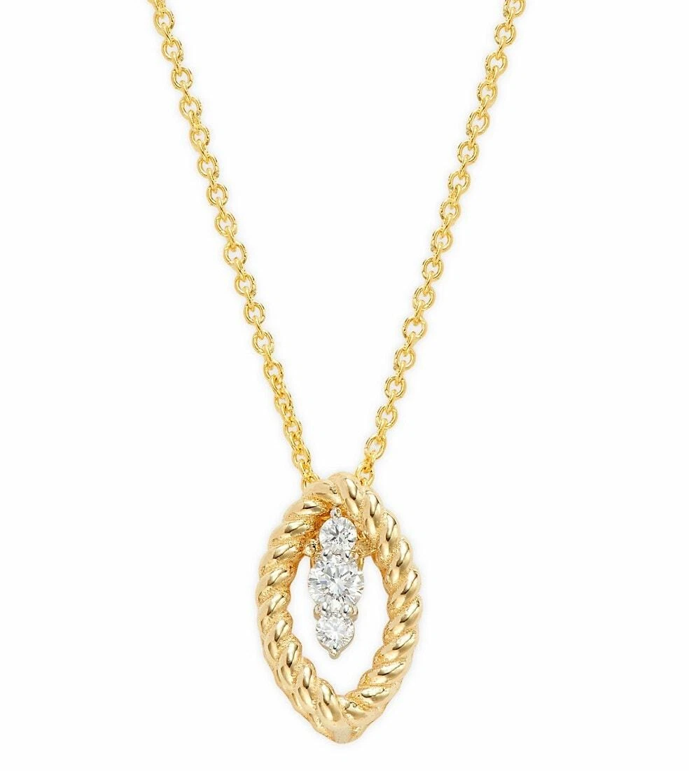 Roberto coin 2024 diamond necklace