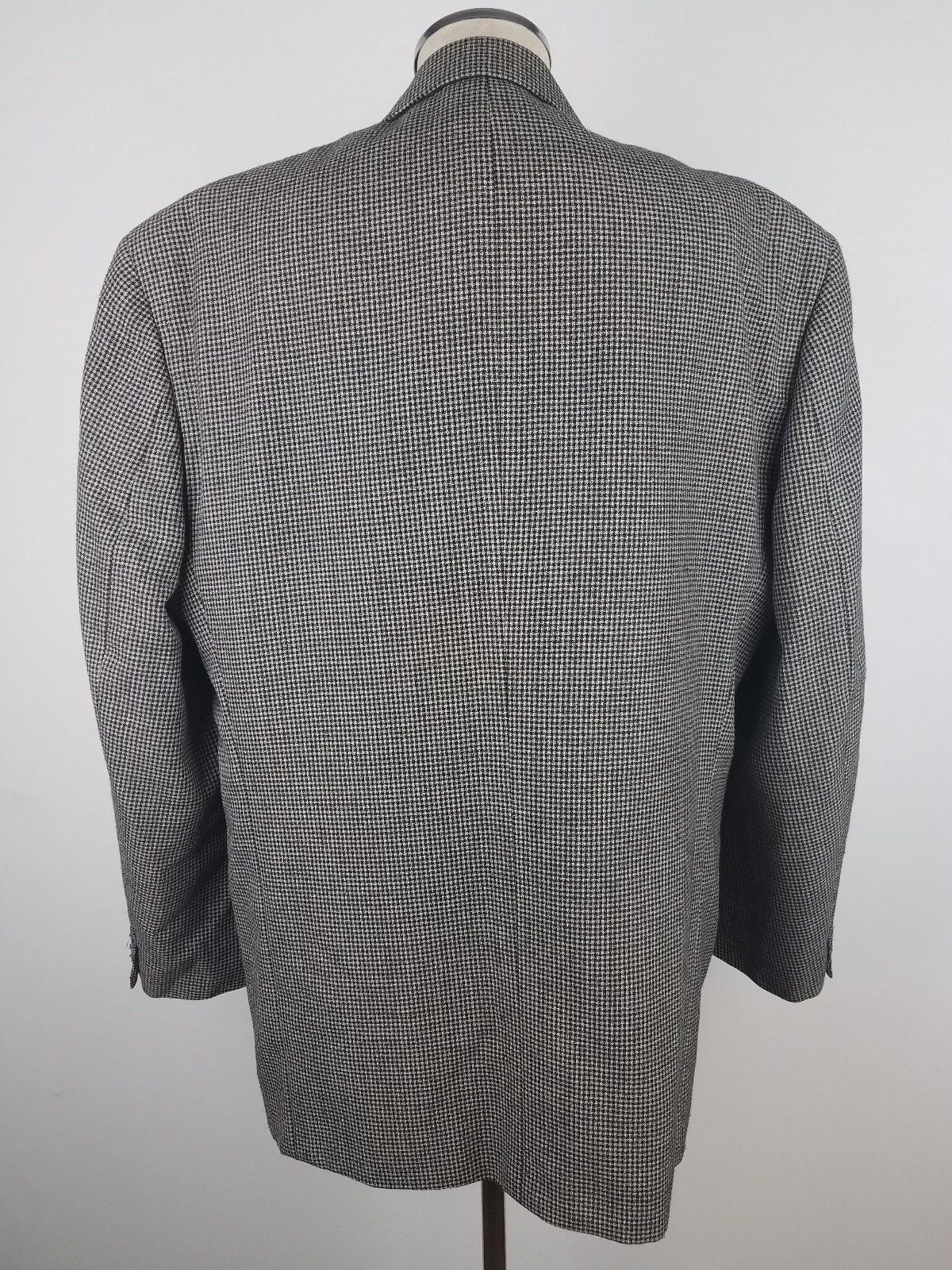 FILA Blazer giacca Hardy Amies Savile Row London 42R grigio a quadri con pied de poule